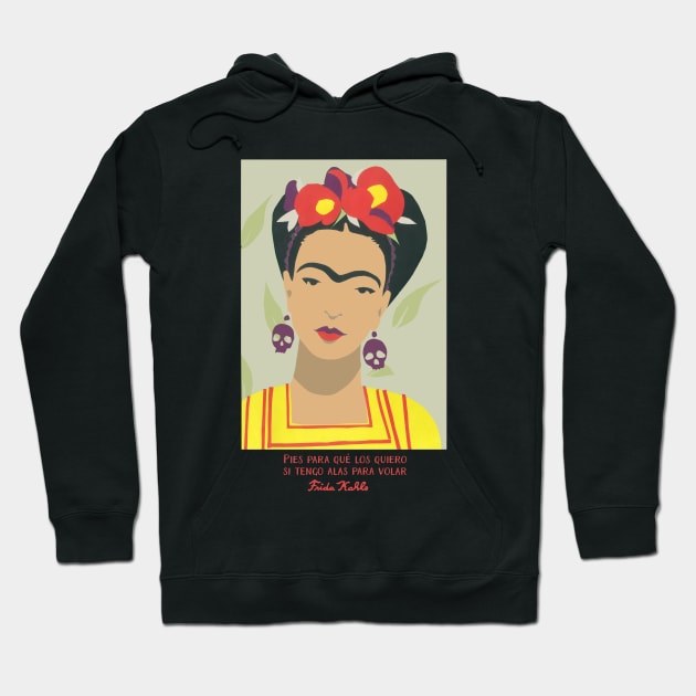 Frida Kahlo quote Hoodie by GalleryArtField